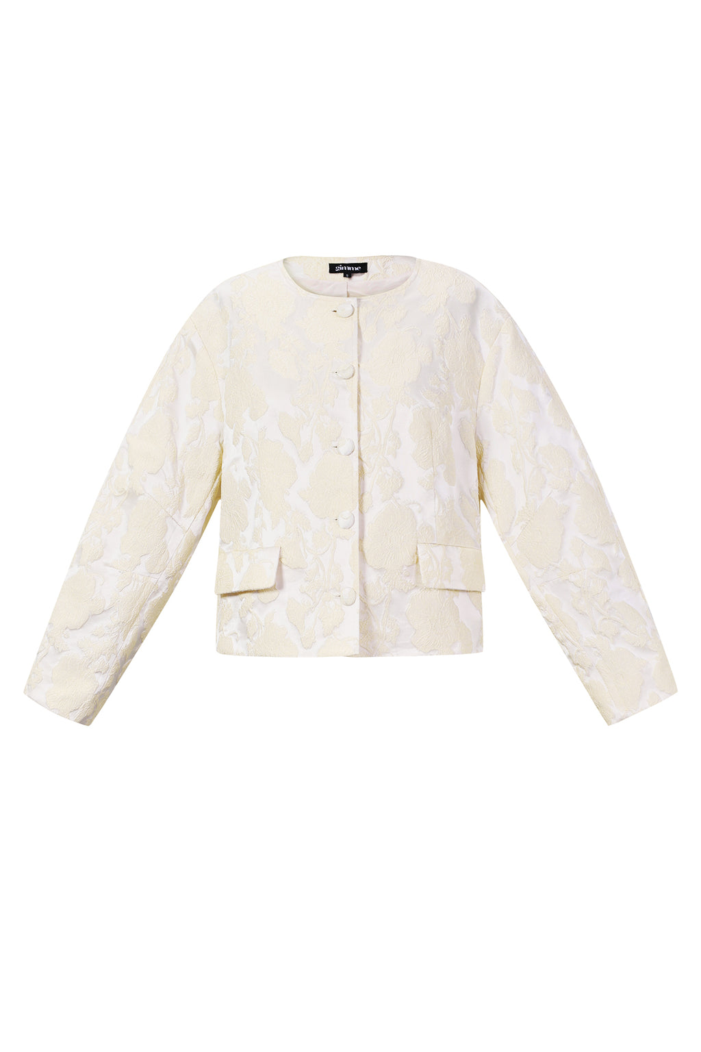 Woven Polyester Fiber Women's Jacket Elegant Floral Print Fall/Winter