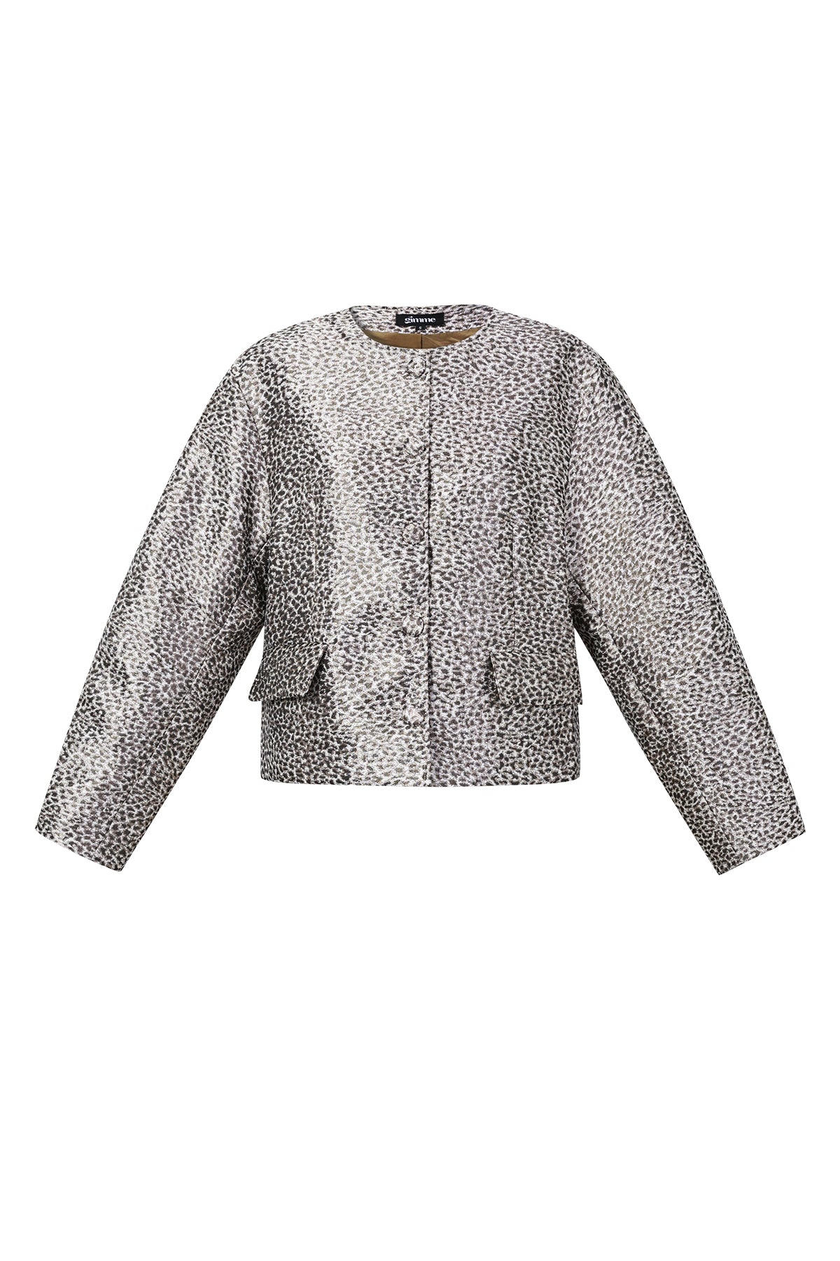 Woven Polyester Fiber Women's Jacket Elegant Floral Print Fall/Winter