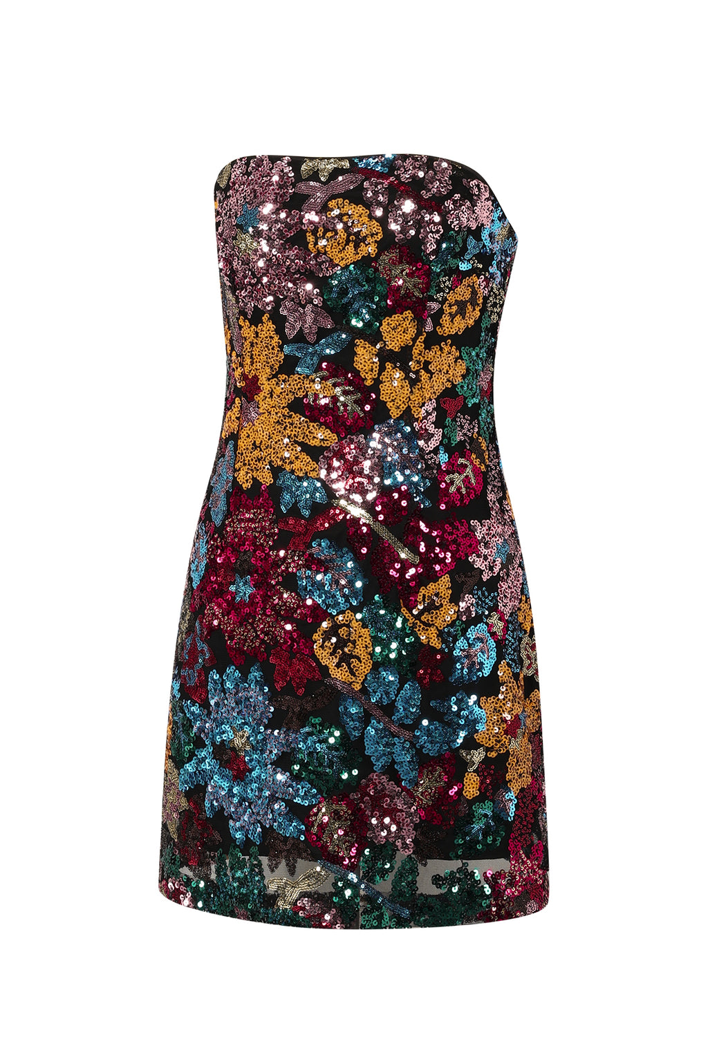 Tropical Night Strapless Dress