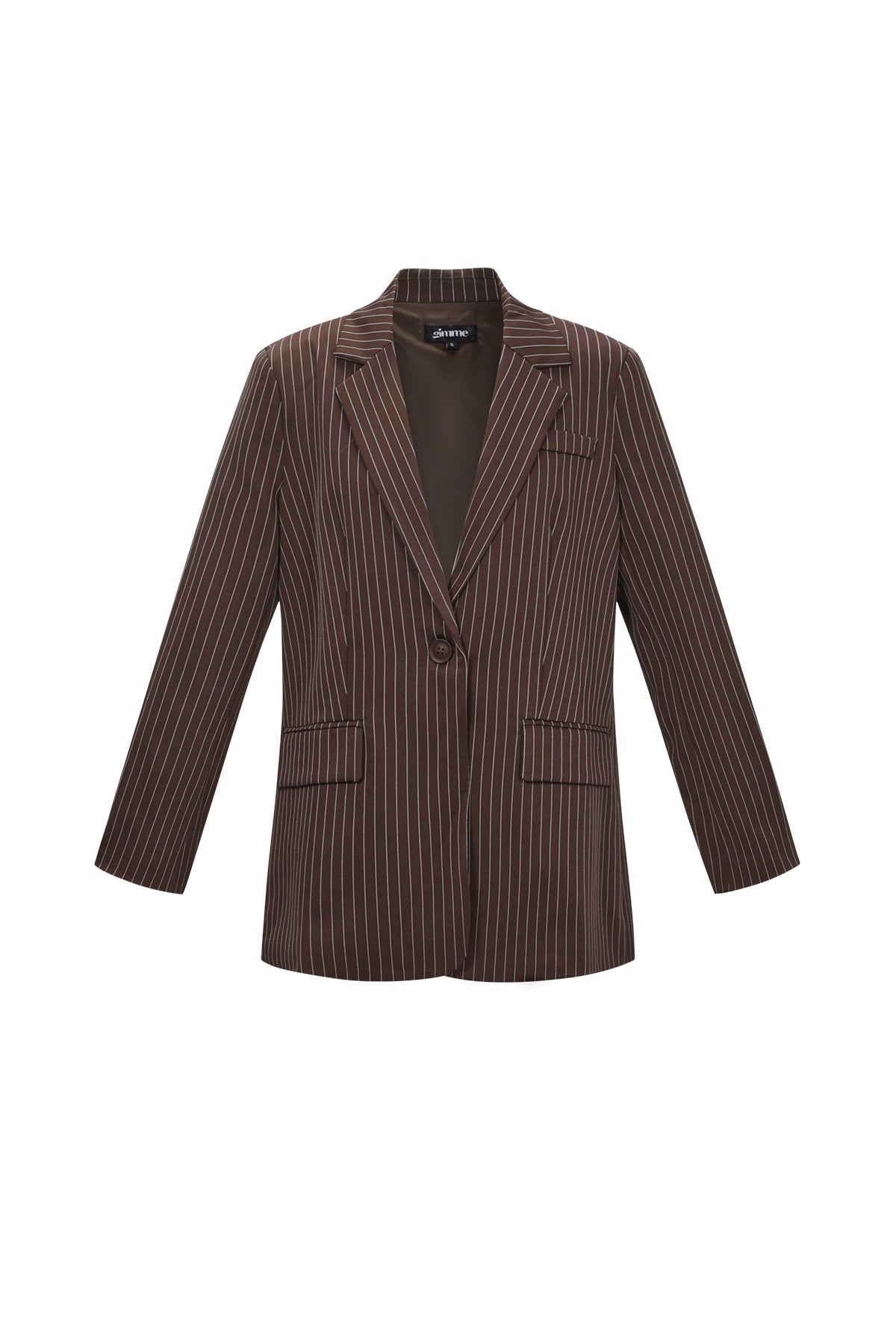 Woven Polyester Fiber Women's Suit Set Elegant Stripes Fall/Winter