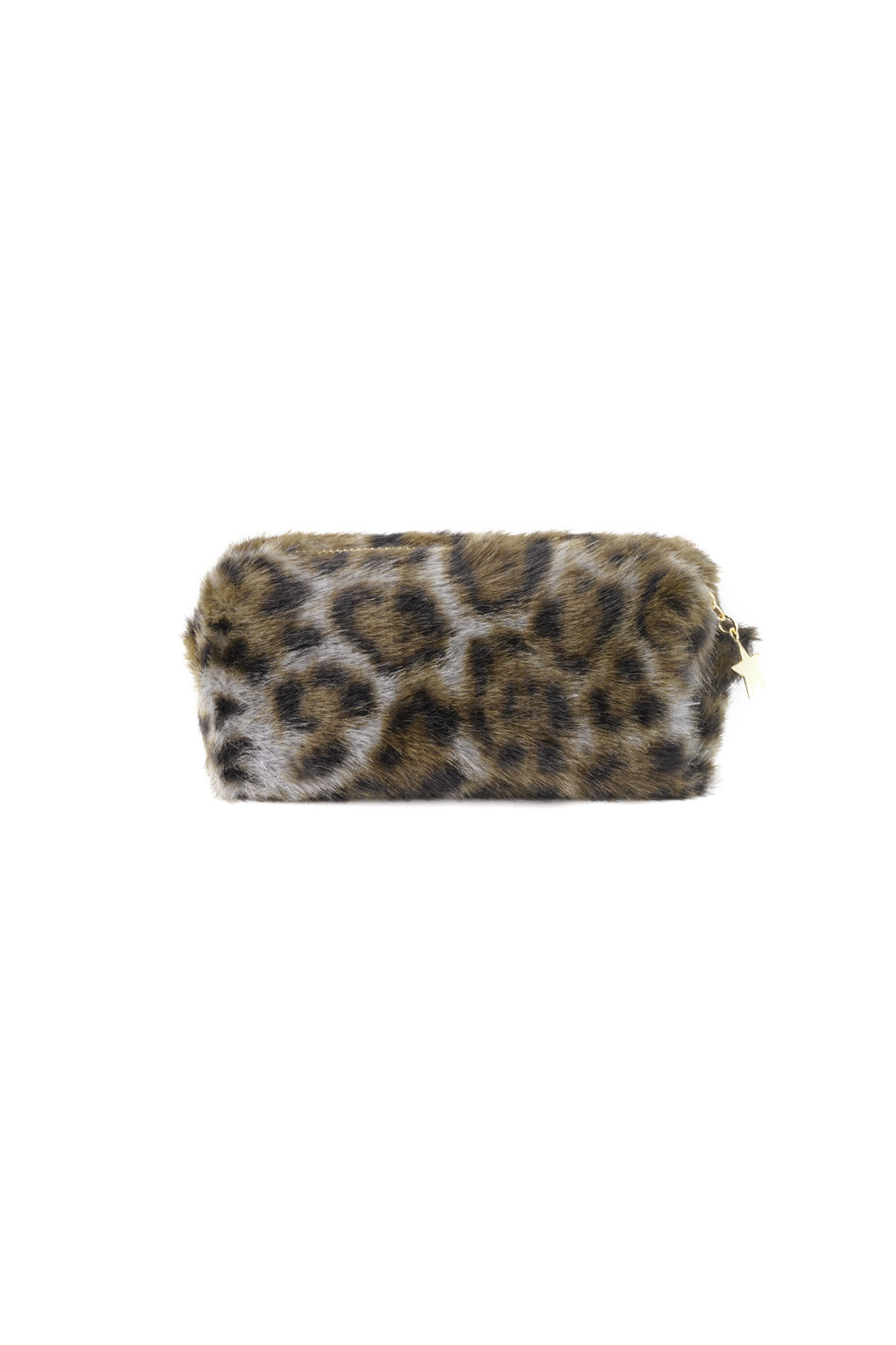 Leopard print makeup bag