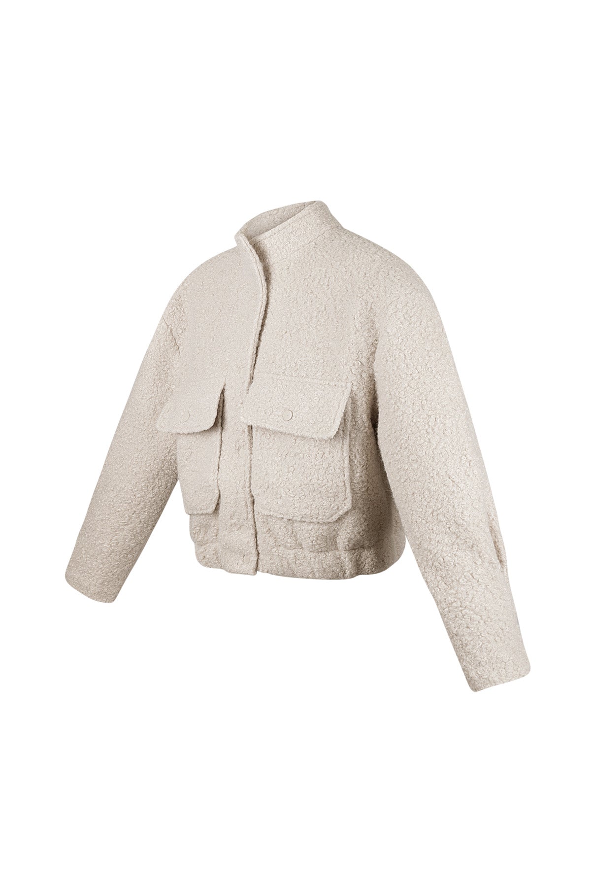 Woven Polyester Fiber Women's Jacket Casual Solid Color Fall/Winter