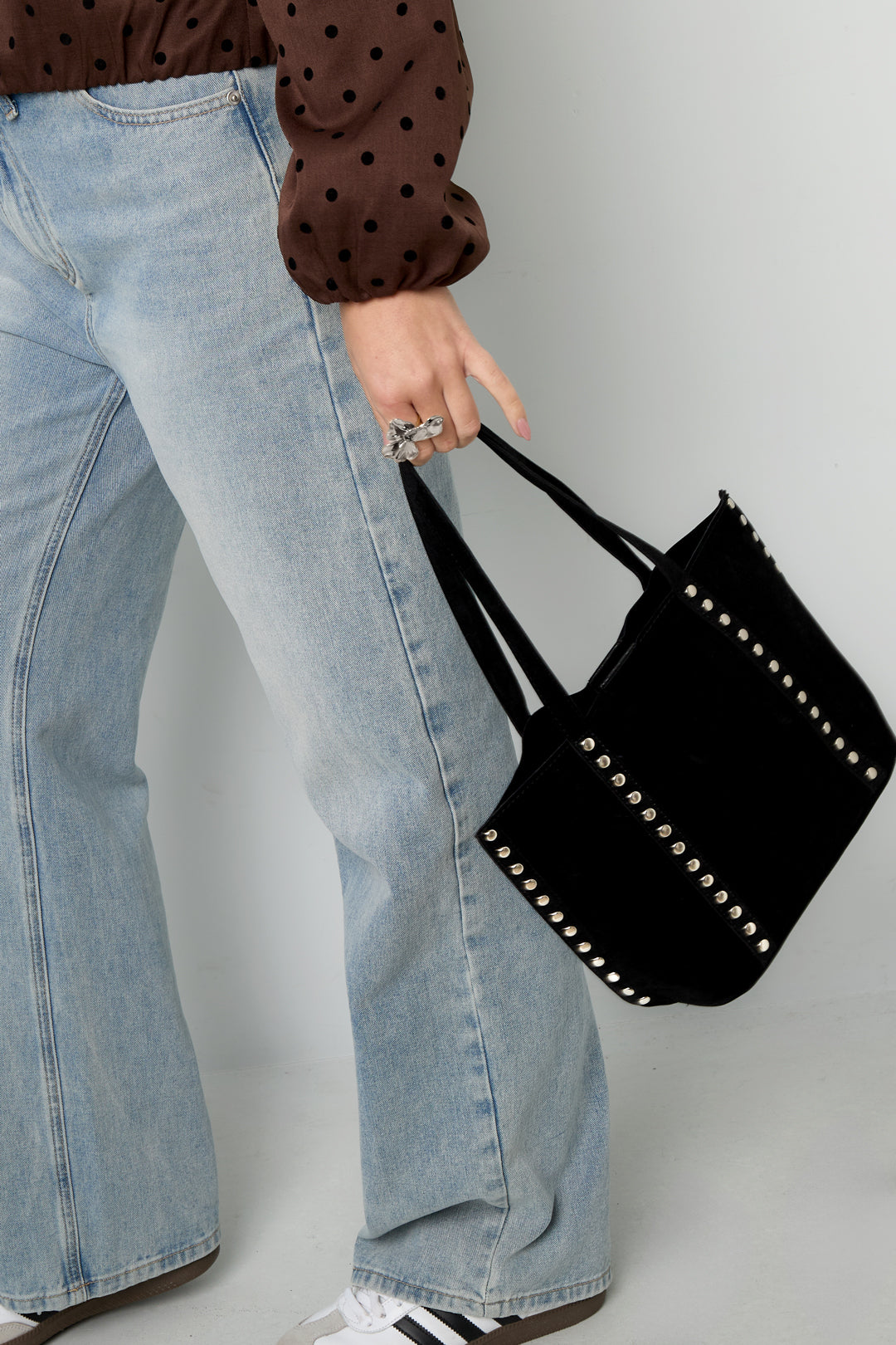 Tote Bags Rivet Casual PU Daily Accessories