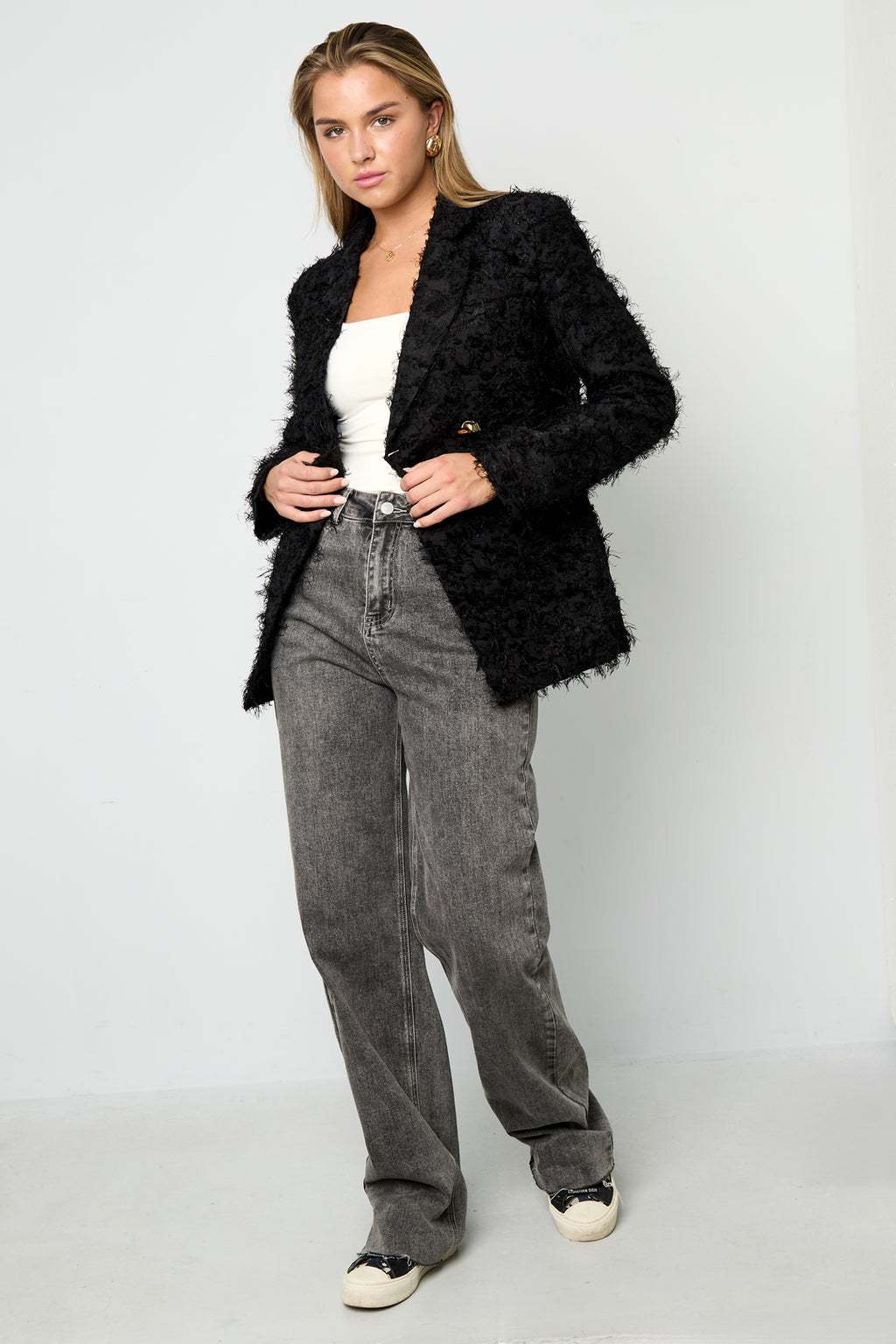 Textured Blazer